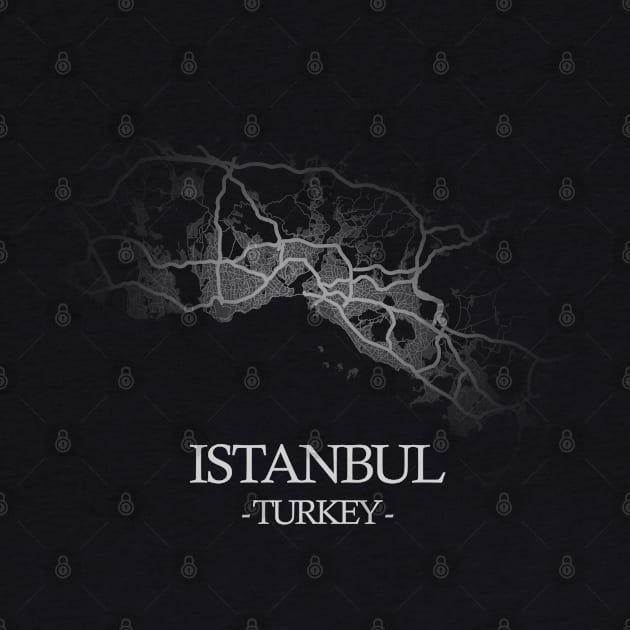 Istanbul City Map - Turkey Cartography by SPAZE